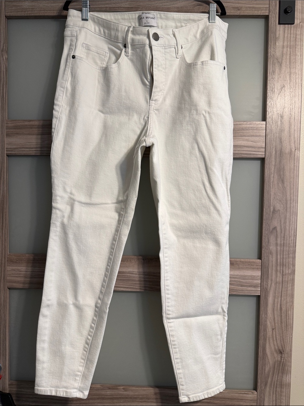 Lane Bryant White Skinny Jeans